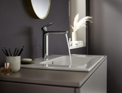 Robinet de salle de bain Chrome Vernis Blend 190 CoolStart - HANSGROHE