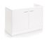 Meuble sous évier blanc Laura 2 portes L 120 x H 82 x P 56 cm OFITRES