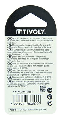 Embout de vissage PH2 impact diamant TIVOLY