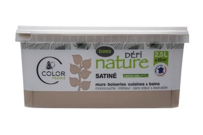 Peinture naturelle murale Ecorce satin 2,5 l - DEFI NATURE