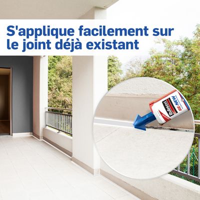 Mastic rénovation d'étanchéité cuisine et bains Re-new blanc 280 ml RUBSON