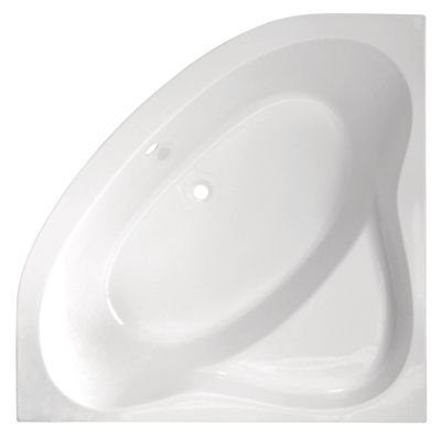 Baignoire d'angle Easy bath acrylique blanche L 1350 x P 1350 mm BALNEO