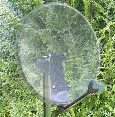 Parabole transparente diamètre 60 cm Easy avec tête satellite "LNB" SEDEA