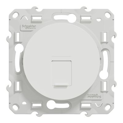 Prise RJ45 grade 3 catégorie 6 blindé blanc - Odace SCHNEIDER ELECTRIC