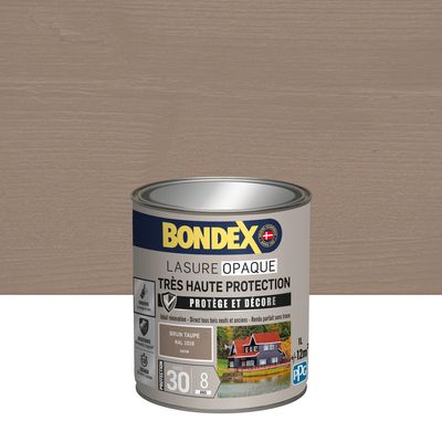 Bondex - Lasure Opaque - 8 ans - ind 30 - sat - 1l - br taupe ral 1019