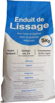 Enduit de lissage en poudre 5 kg