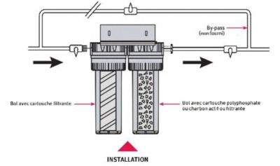 Cartouche anti-tartre et anti-corrosion en cristaux de silicophosphate - 12 mois AQUAWATER