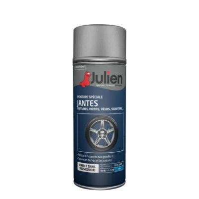 Peinture en Aérosol spécial jante noir mat 400 ml - JULIEN