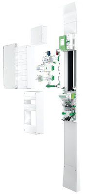 Gaine technique de logement 2 x 1,20m 13 modules - Rési9 SCHNEIDER ELECTRIC