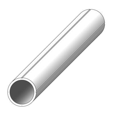 Tube rond Combitech 7.5 mm pour M5 aluminium brut 1 m ALFER