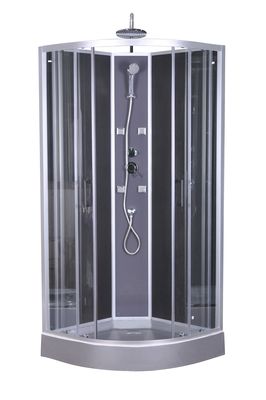 Cabine de douche hydromassante Futuna 1/4 rond 850 x 850 mm