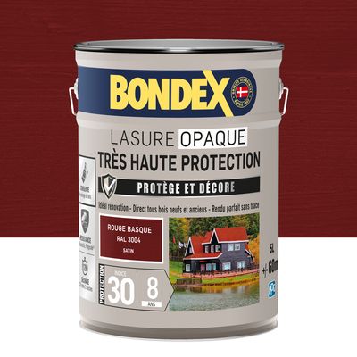 Bondex - Lasure Opaque - 8 ans - ind 30 - sat - 5l - rge basq ral 3004