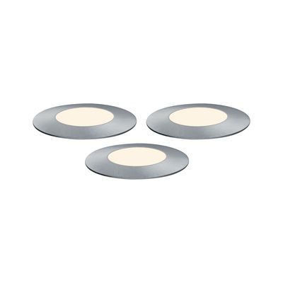 Spot encastré LED extérieur blanc chaud IP67 3x2,5W 2x50 lumens 24V Kit d'extension - Floor Plug & Shine PAULMANN