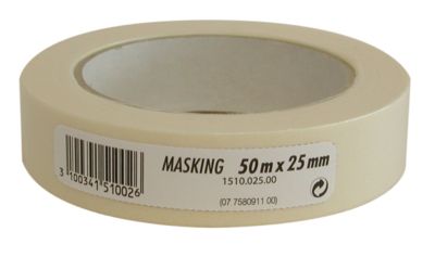 Ruban de masquage lisse standard 50 m x 25 mm