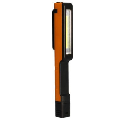 Lampe torche à piles 160 lumens lumière du jour 6500k noir/orange - ARLUX