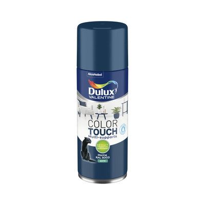 Aérosol de peinture Color Touch marine RAL 5003 satin 400 ml - DULUX VALENTINE