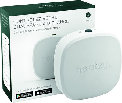 Programmateur connecté filaire Heatzy pour piloter les radiateurs électriques