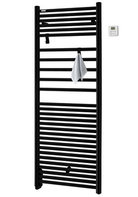 Radiateur sèche-serviettes à inertie fluide Angora 750 Watts RF Noir Mat ACOVA