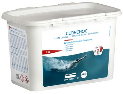 Chlore choc granulés 1kg pour piscine