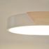 Plafonnier LED rond blanc et bois 30cm 3000k 18W Otto - COREP