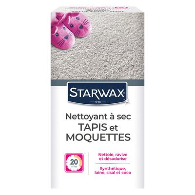 Nettoyant tapis et moquettes à sec en poudre 500 gr STARWAX