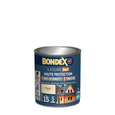 Lasure 2 en 1 haute protection 5 ans incolore 1 l BONDEX