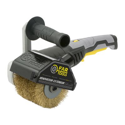 Ponceuse rénovateur extérieur 1300 W REX120C + brosse laitonnée diamètre 120 mm FARTOOLS