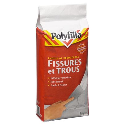 Enduit de rebouchage en poudre 5 kg POLYFILLA