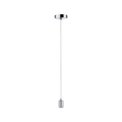 Suspension gris chrome métal IP44 60W E27 LARUS PAULMANN