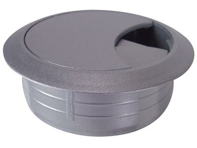 Passe-fils plastique gris diamètre 60 mm