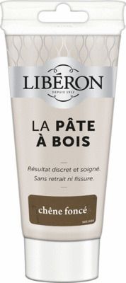 Pâte à bois chêne foncé tube 150 gr LIBERON