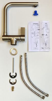 Mitigeur évier Esperanza inox brossé EUROSANIT