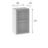 Caisson cuisine haut blanc L 40 x H 70 x P 30 cm OFITRES