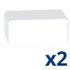 2 embouts blancs pour moulure 25x40 - DEDRA