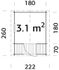 Maisonnette  pour enfant Bois Naturel  Stina 3,1m2 PALMAKO Livraison incluse domicile