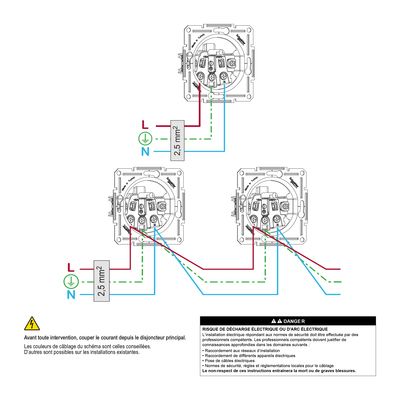 Prise 2 pôles + terre blanc - Asfora SCHNEIDER ELECTRIC