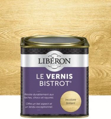 Vernis bistrot brillant incolore 500 ml LIBERON