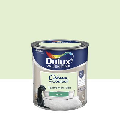 Peinture Crème de Couleur Tendrement Vert satin 500 ml - DULUX VALENTINE