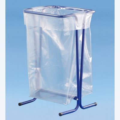 Support sac poubelle fixe sans roulettes bleu pour sac 100/110 litres  MOTTEZ