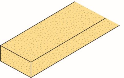 Semelle agglomérée pour cloison Placopan 24 x 48 mm 1,85 m PLACO