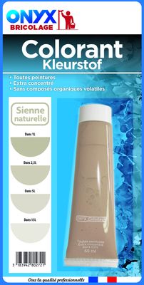 Colorant universel pour peinture sienne naturelle 60 ml ONYX