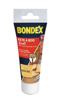 Bondex - Pâte à Bois - 80gr - Chêne Clair