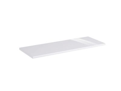 Tablette décorative Glossy blanc polaire brillant 80 x 30 cm OFITRES