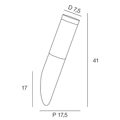 Applique extérieure DAVIS Nickel brossé IP 44 E 27 20 W - COREP