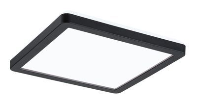 Plafonnier LED carré noir 190mm 4000k 11,2W ATRIA SHINE PAULMANN