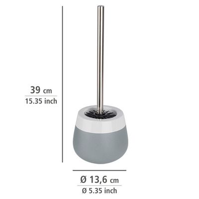 Brosse WC Malta gris/blanc