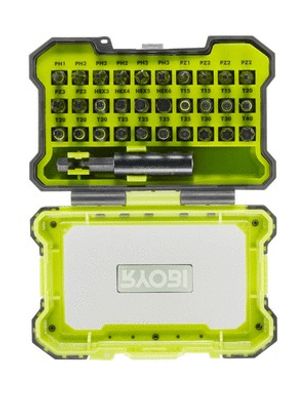 Coffret antichocs 31 accessoires mixtes de vissage RAK31MSD RYOBI