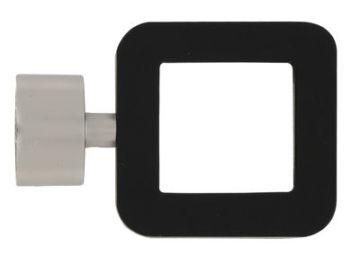 Embout carré ajouré diam 28 mm Finition Chrome et Noir Mat - MOBOIS