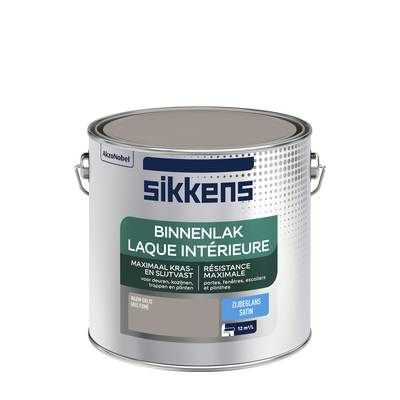 Peinture Laque intérieure gris fumé satin 2,5 l SIKKENS