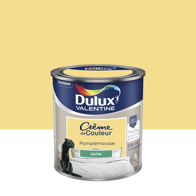 Peinture Crème de Couleur Pamplemousse satin 500 ml - DULUX VALENTINE